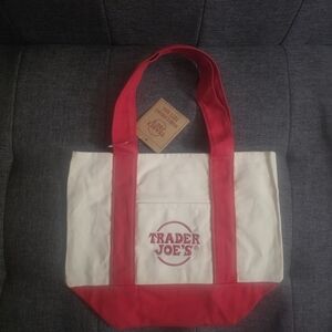 Trade Joe's Mini Canvas Tote Bag